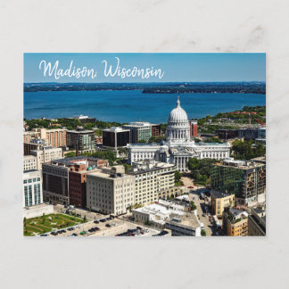 Cartão Postal Madison, Wisconsin Postcard O Capitólio