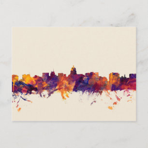 Cartão Postal Madison Wisconsin Skyline