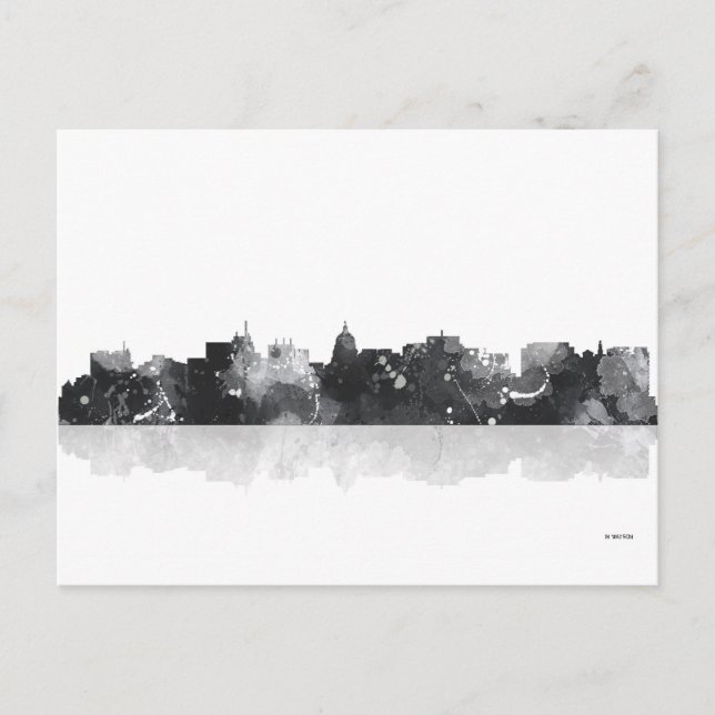 CARTÃO POSTAL MADISON, WISCONSON SKYLINE (Frente)