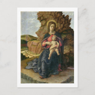 Cartão Postal Madona da Caverna, 1488-90 (têmpera sobre painel)
