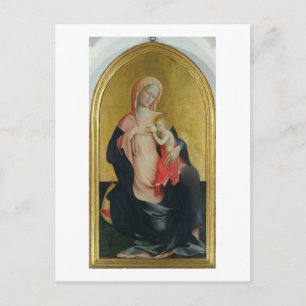 Cartão Postal Madona da Humildade, c.1410 (tempera no painel)