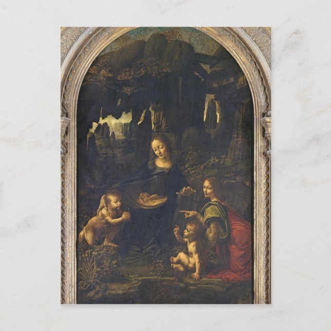 Cartão Postal Madona das Rochas, c.1478 (Frente)