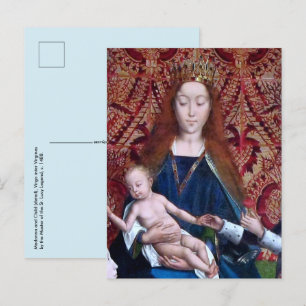 Cartão Postal Madona e Menino (detalhe; M 070)