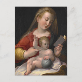 Cartão Postal Madona e Menino do Século XVI