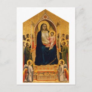 Cartão Postal Madona Maestà de Ognissanti (Todos os Santos) de G