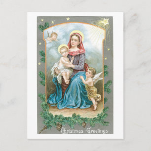 Cartão Postal Madonna com a Criança Cristo