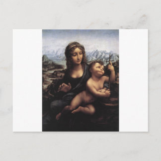 Cartão Postal Madonna com o Yarnwinder
