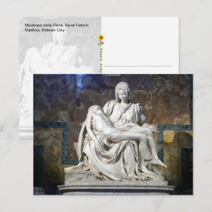 Cartão Postal Madonna della Pietà, Cidade do Vaticano -