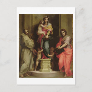 Cartão Postal Madonna dos Harpies, 1517 (óleo no painel)