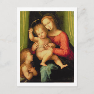 Cartão Postal Madonna e Child com Ruas.