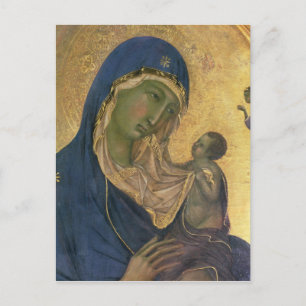 Cartão Postal Madonna e Child com SS. Dominic e Aurea