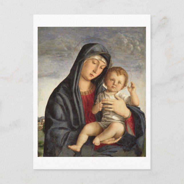 Cartão Postal Madonna e Child (óleo no painel) 2 (Frente)