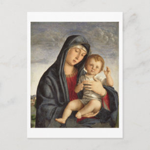 Cartão Postal Madonna e Child (óleo no painel) 2