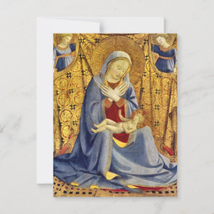 Cartão Postal Madonna e Child por Fra Angélico