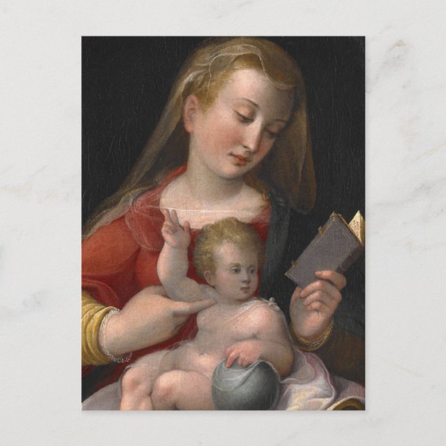 Cartão Postal madonna e criança (Frente)