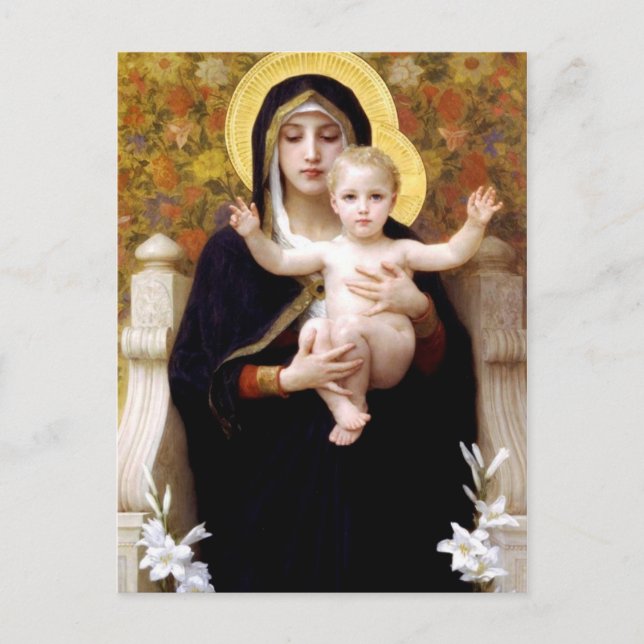 Cartão Postal Madonna e Criança (Frente)
