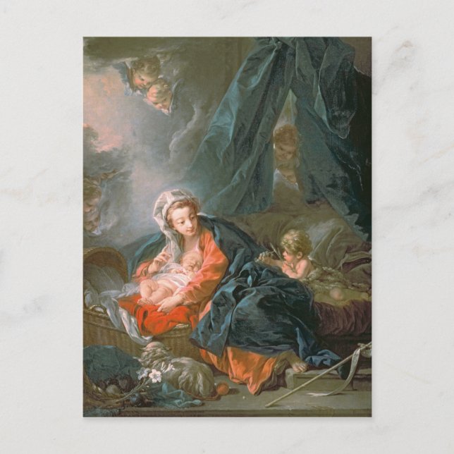 Cartão Postal Madonna e Criança, século XVIII (Frente)