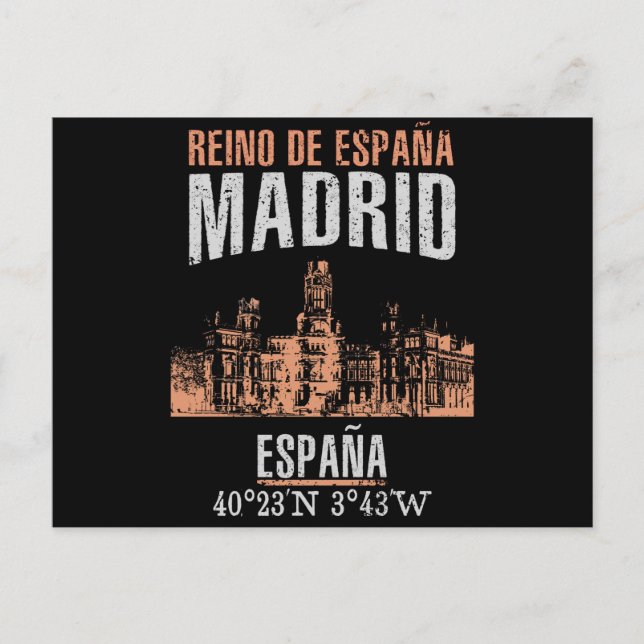 Cartão Postal Madrid (Frente)
