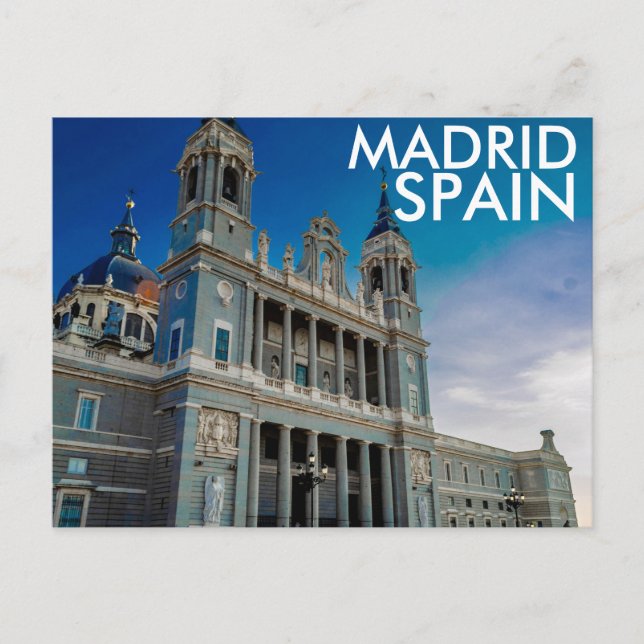 Cartão Postal Madrid, Cartão-postal Espanha (Frente)