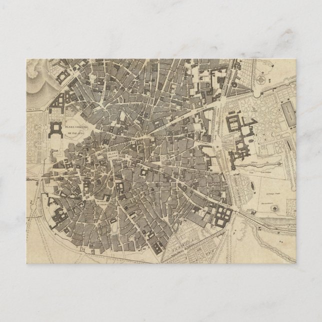 Cartão Postal Madrid, Espanha (Frente)