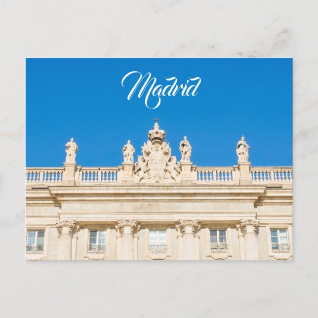 Cartão Postal Madrid, Espanha (Frente)