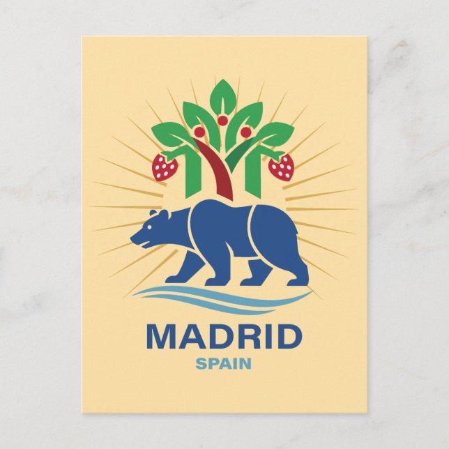 Cartão Postal Madrid Espanha Europa (Frente)