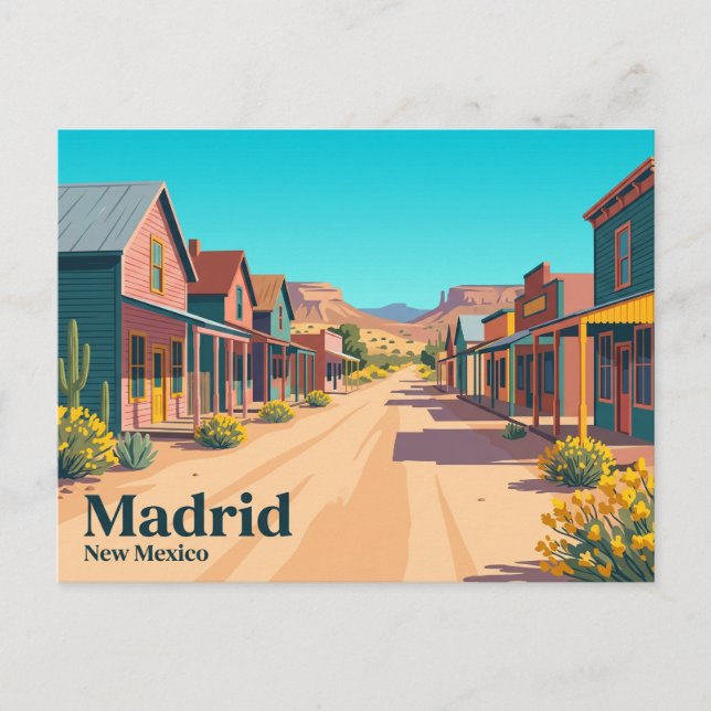 Cartão Postal Madrid EUA (Frente)