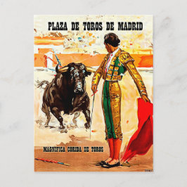 Cartão Postal Madrid, Plaza de toros, Espanha, touradas
