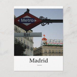Cartão Postal Madrid, Puerta del Sol