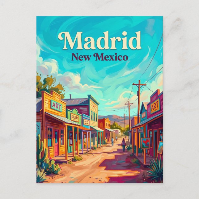 Cartão Postal Madrid, Santa Fe EUA (Frente)