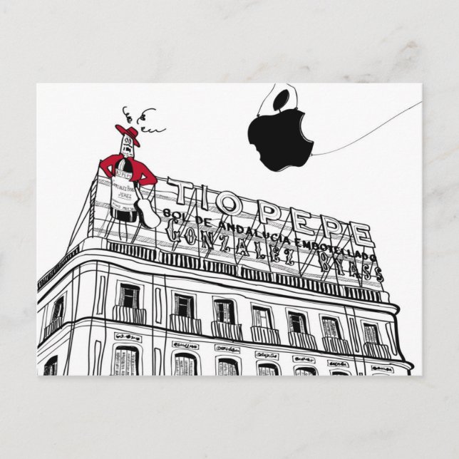 Cartão Postal Madrid Tío Pepe (Frente)
