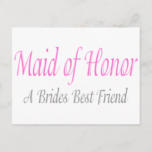 Cartão Postal Madrinha de casamento (A Brides Best Friend)