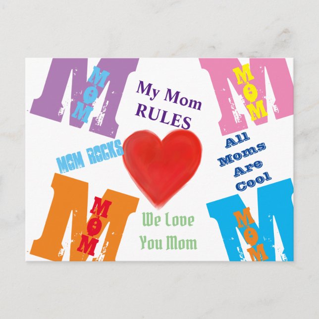 Cartão Postal Mãe (Frente)