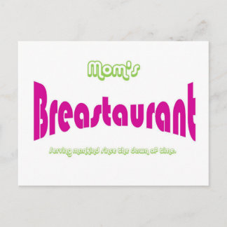 Cartão Postal Mãe Breastaurant