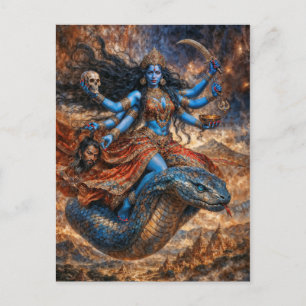 Cartão Postal Mãe da Deusa da Libertação Kali