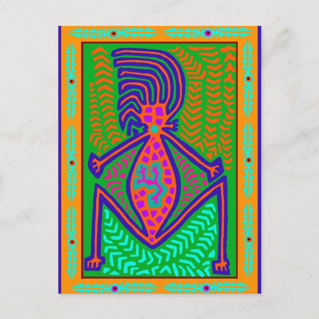 Cartão Postal Mãe da Terra Shaman (Frente)