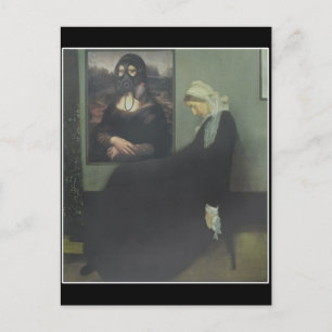 Cartão Postal Mãe de Mona Lisa Gassed Whistler