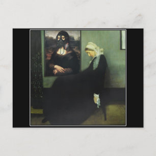Cartão Postal Mãe de Mona Lisa Gassed Whistler