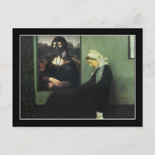 Cartão Postal Mãe de Mona Lisa Gassed Whistler