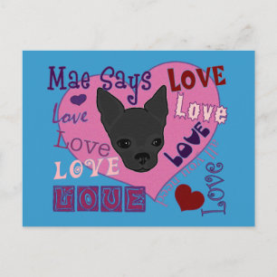Cartão postal Mae diz amor!