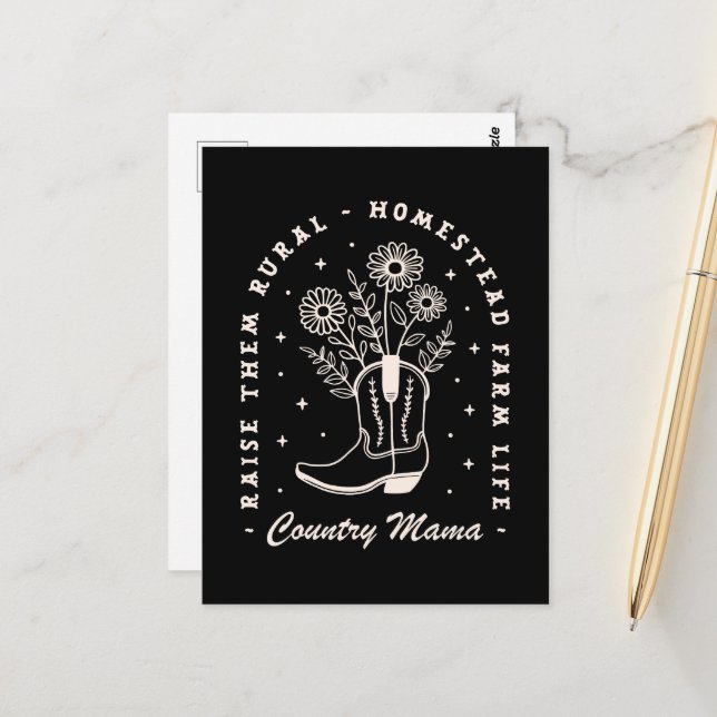 Cartão Postal Mãe do campo, faça-os crescer. (Frente/Verso In Situ)