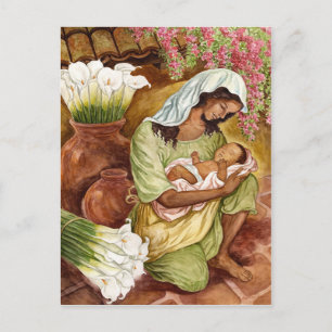 CARTÃO POSTAL MÃE E CRIANÇA COM MENTIRAS DE CALA - MULTI