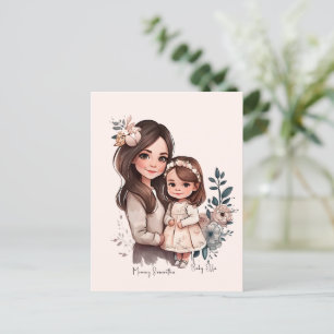 Cartão Postal Mãe e Filha Adoráveis (3)