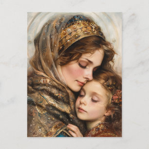 Cartão Postal Mãe e Filho