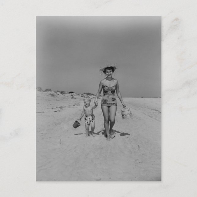 Cartão Postal Mãe e Filho (Frente)