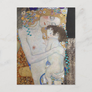 Cartão Postal Mãe e Filho de Gustav Klimt