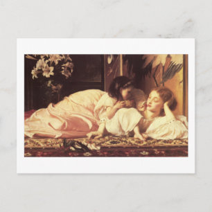 Cartão Postal Mãe E Filho - Lorde Frederick Leighton