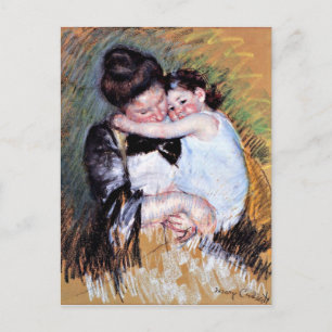 Cartão Postal Mãe e Filho - Obra de Mary Cassatt, 1900