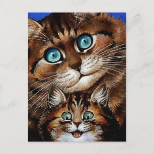 Cartão Postal “Mãe e Filho” por Louis Wain