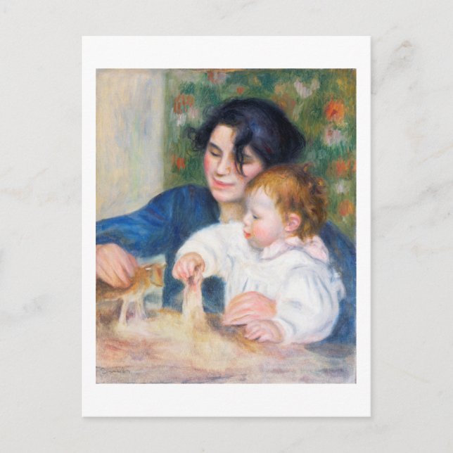 Cartão Postal Mãe e Filho, Renoir (Frente)